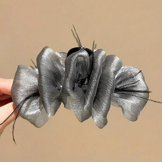 Luxus Csillagos Ég Strasszos Masnis Hajcsat - Dúsító Cápa Csipesz Kiegészítő