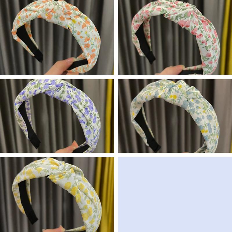 

WTEMPO 5pcs Spring Summer Sweet Simple Floral Knot Headbands for Women Perfect for Everyday Wear and Versatile Styling Hawaii Beach Party Gift Set 5pcs разноцветный