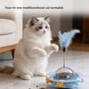 Cat Toy Feather Bells, Wooden Doll Cat Turntable Ball Pet Cat Teasing Stick Cat Products