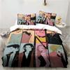 3D Druck Cartoons Schwarzer Stein NANA Manga Bettwäsche Set Einzelbett Twin Full Queen King Size Bettset Erwachsener Kind Schlafzimmer Bettdeckenbezug Sets