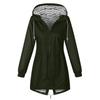 Women's Fashionable Color Blocked Long Sleeved Hooded Outdoor Thin Waterproof Running Sports Jacket, Submachine Jacket