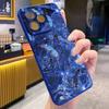 Shiny Blue Butterfly Printed Silicone Phone Case For Samsung Galaxy S26 Ultra S25 S24 S23 S22 Plus S20 S21 FE A16 A35 A55 Cover