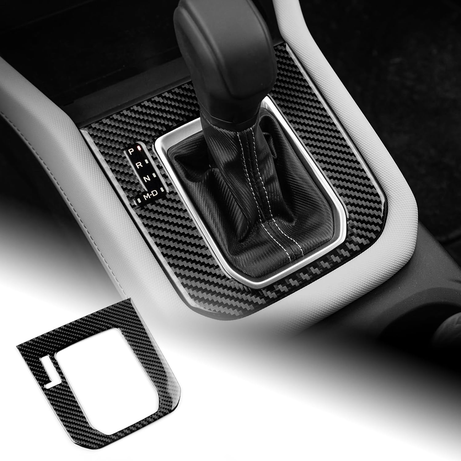 

AIRSPEED for Subaru Forester 2025 2026 Soft Carbon Fiber Gear Shift Panel Cover Center Console Interior Trim Black, General Version Soft Carbon Fiber-Deluxe