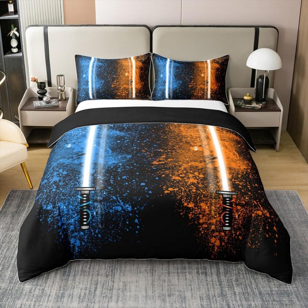 Colorful Gradient Duvet Cover Queen King Size Green Purple Cyan Bedding Set 3-Piece Set  Suitable For Kids Boys Girls Teenagers