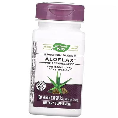 Aloe Vera with Fennel, Aloelax with Fennel Seed, 100 Vegicaps (71344094)
