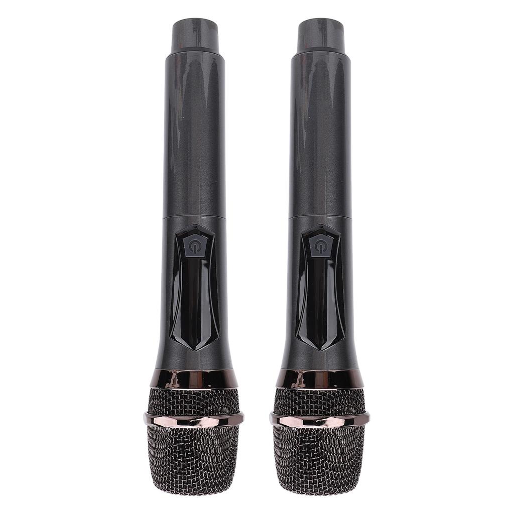 2PCS Wireless Microphone 2.4G Noise Reduction Handheld Dynamic Microphone Set with Receiver for