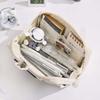 Cream White Yellow Big Pencil Bag Korean Style INS Pencil Pouch  School Supplies