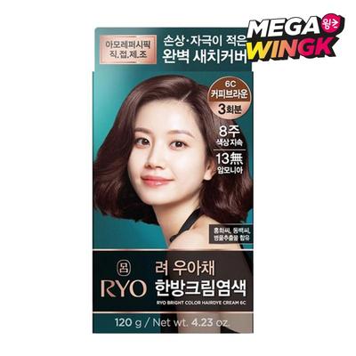 Wooachae Gray Coverage Hair Color Cream – Natural & Coffee Brown Shades (Multiple Options)