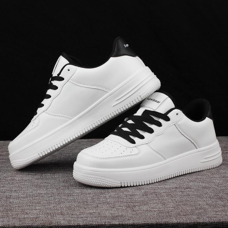 Frühling Luftwaffe Low Top Nein. 1 Kleine Weiße Schuhe Herrenschuhe Vielseitig Sommer Atmungsaktiv Lässige Board-Schuhe Paar Höhenverstärkende Schuhe 22031