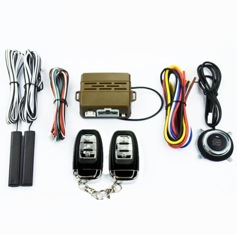 12V Vehicle Alarm System Keyless Entry Push Button Ignition Remote Engine Start