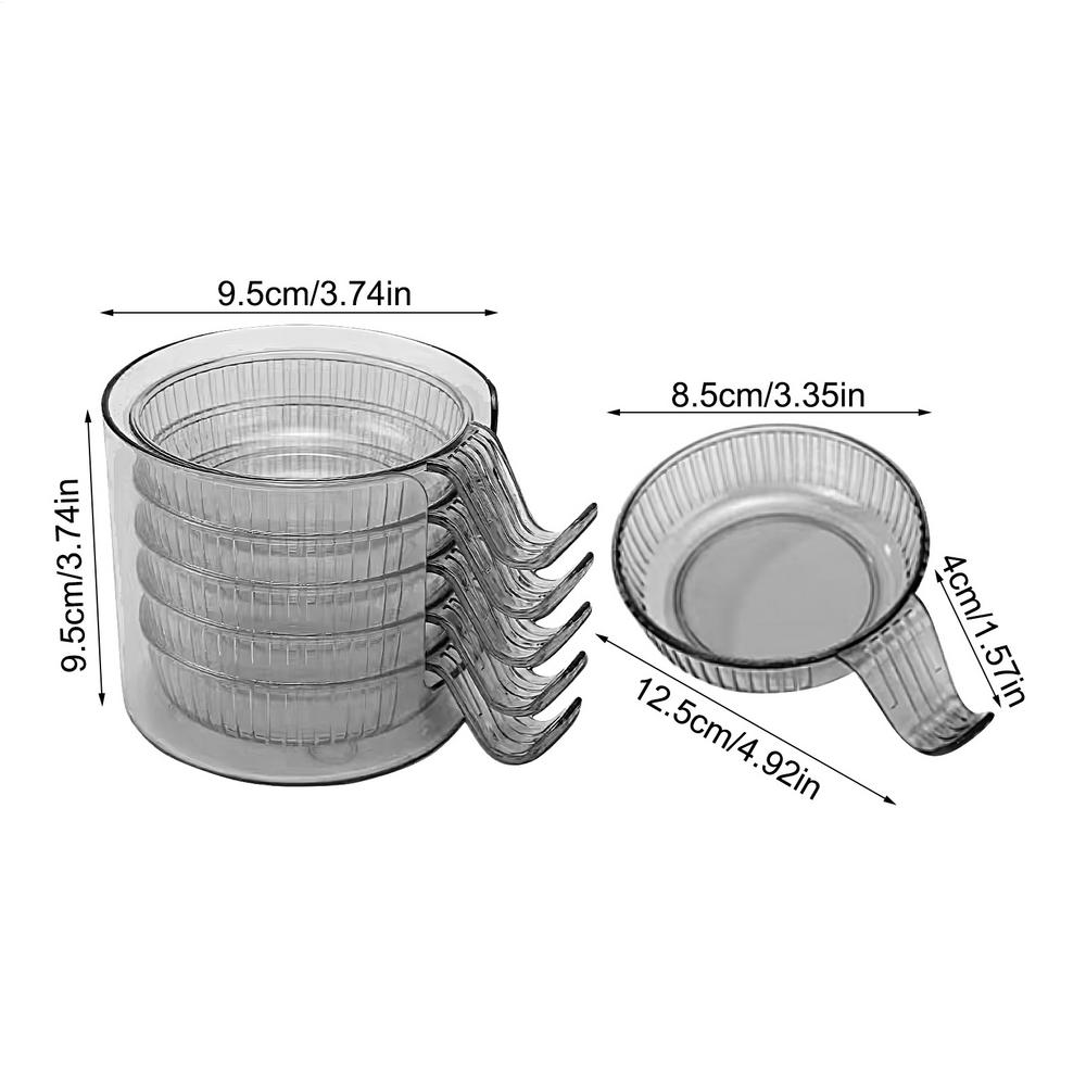 

Блюдце для соуса, набор тарелок для приправ, акриловая тарелка для соуса с коробкой для хранения, набор блюд для приправ для дома и кухни прозрачный