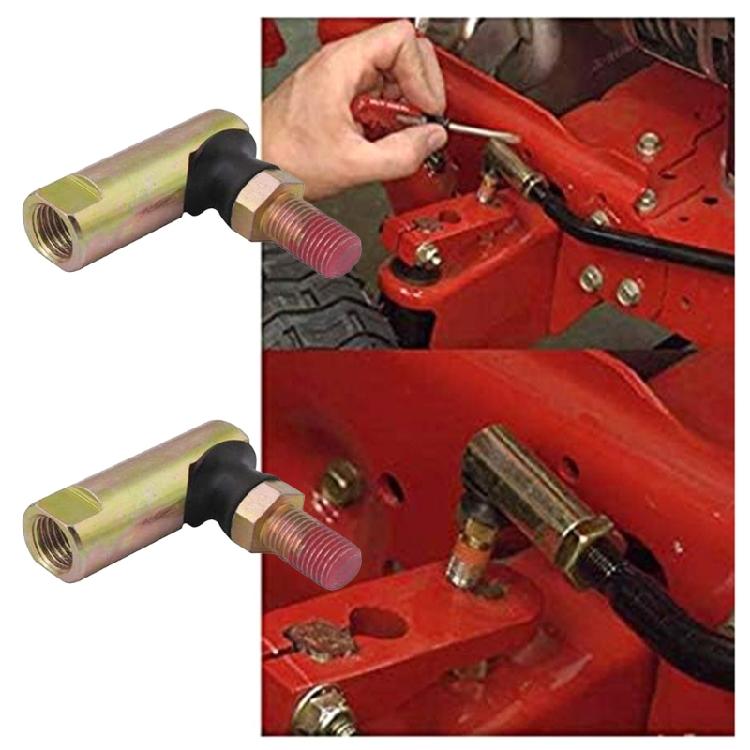 2 Stück Kugelgelenk Spurstangenkopf-Baugruppe Kompatibilität für Traktoren 0,59 Zoll/15 mm Gewindeenden Robuste Zinklegierung Konstruktion