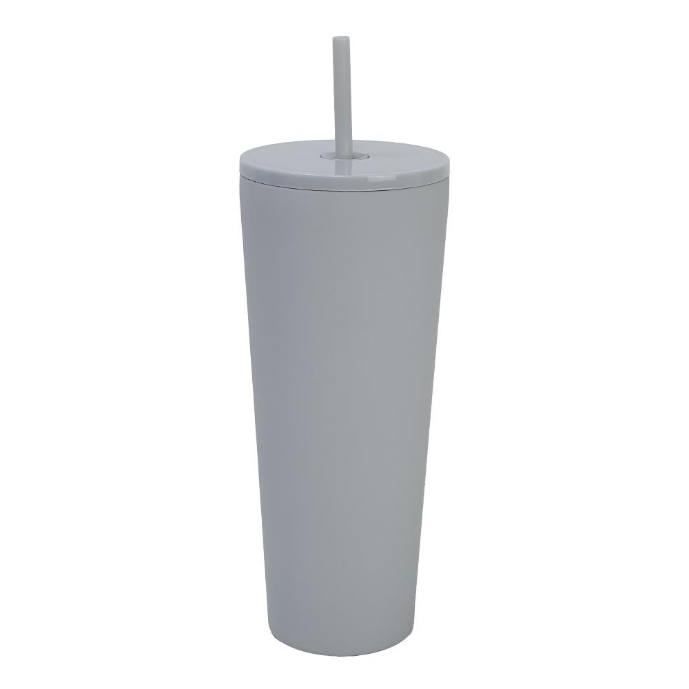 New Thermos Cup Female High Value Cute Cup With Straw Stainless Steel Stainless Steel Real Thermal Insulation Water Cup