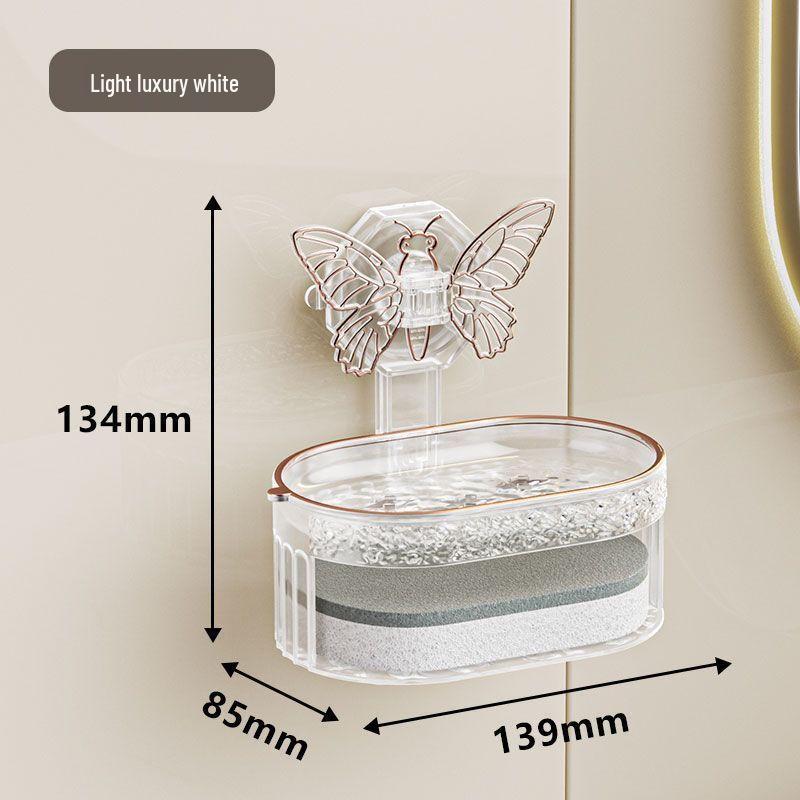 

MDNG Butterfly Suction Cup Soap Box with Sponge