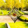 3D Flowing Wind Spinner 10/15cm Stainless Catcher Hanging Decor 10 Styles Yard Garden Mirror Rainbow