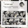 Dark Shadow Butterfly Notes Washi Tape - Retro Court Theme Journal Decor (4 Types)
