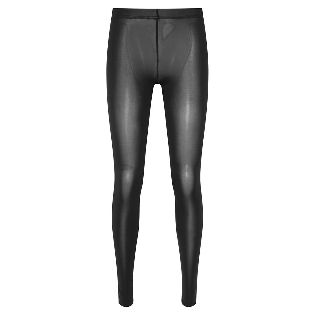 Leggings Femininas Transparentes Cor Sólida Transparentes Cintura Elástica Calças Skinny