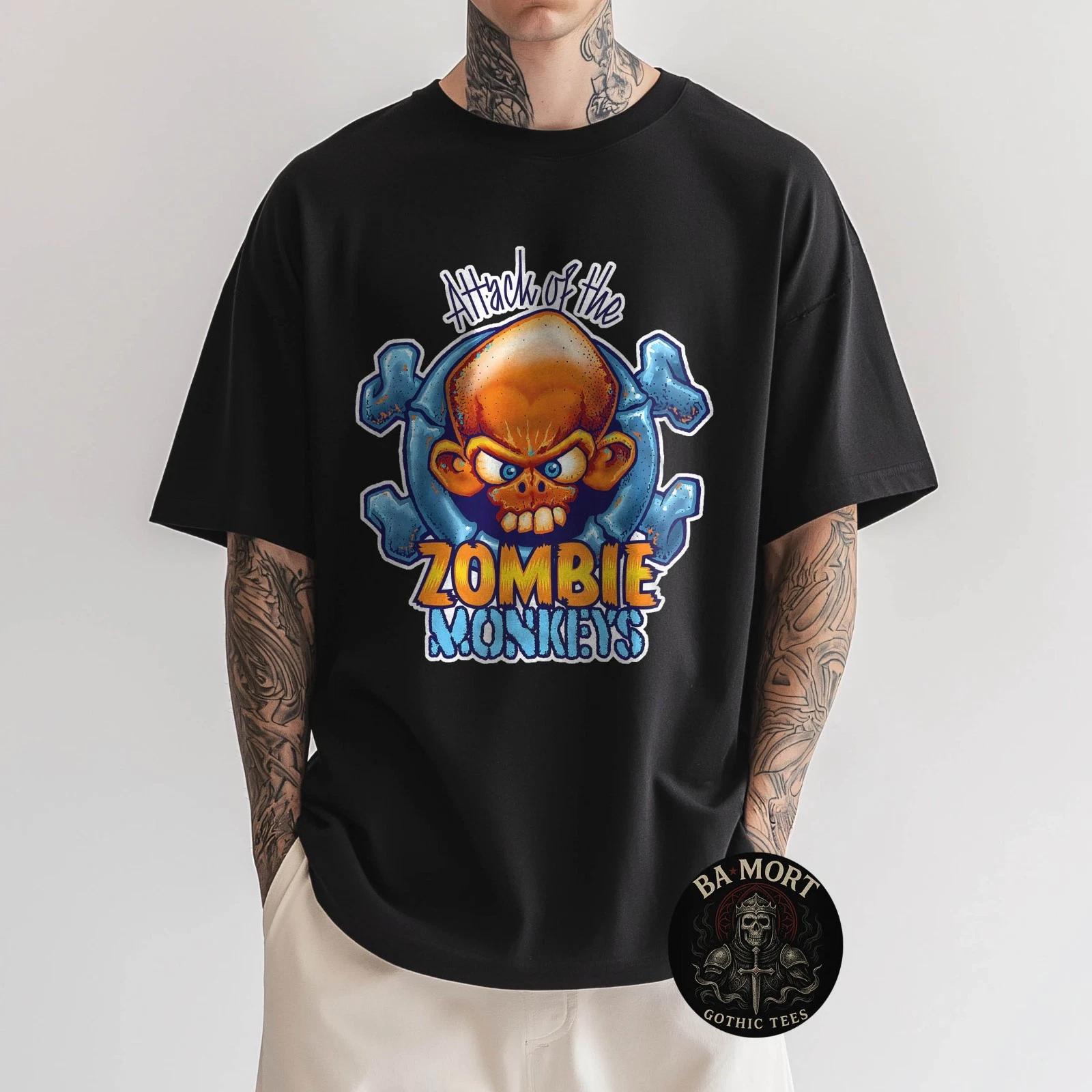 Zombie Monkeys Attack Horror T-Shirt XXXL