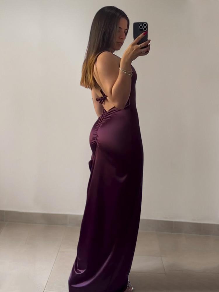 Sommerkleid High-End Sexy Rückenfrei Träger Hot Girl Kleid