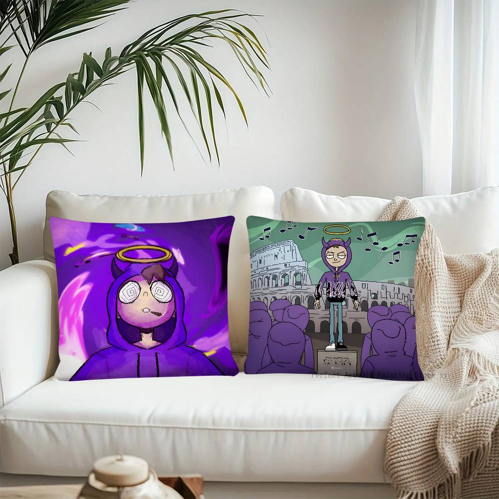 Tha S-Supreme Rapper Thasup Pillow Case Fashion Square Pillowcase Bedroom Sofa Room Ins Decoration Leisure Cushion Cover