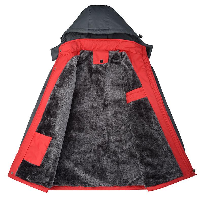 Winter Men's Cotton-padded Fleece Trendy Large-size Jacket Men's Warm Cotton-padded Jacket Thickened Jacket