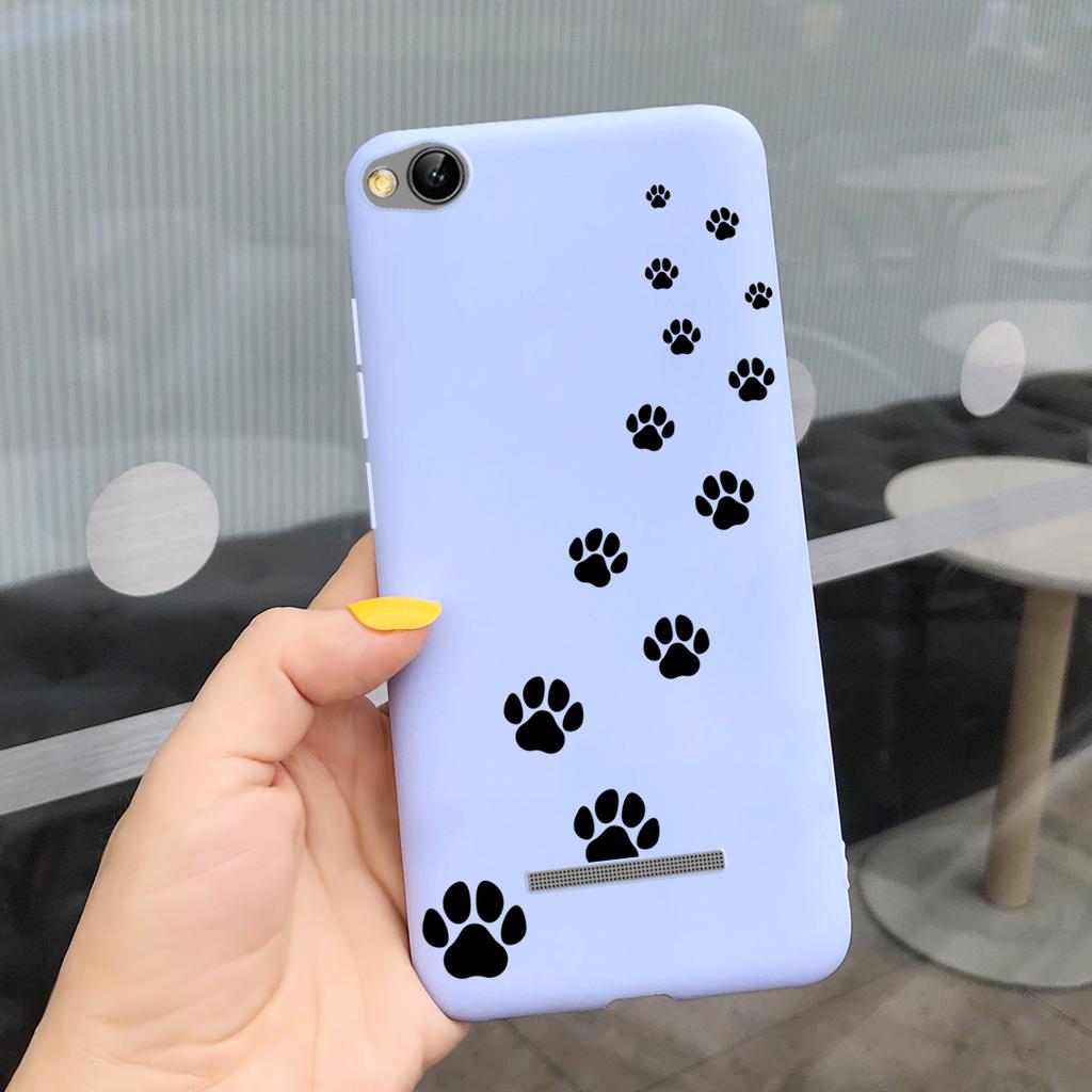Phone Case For Xiaomi Redmi 4A 5A 6A 7A Case Lovely Cartoon Silicone Cover Candy Color Soft Funda For Redmi 4a 5 a 6a 7a Coque