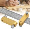 Woodworking Limit Block Scribing Steel Ruler Positioning Aluminum Alloy Ruler Stop Scribing Tool for Woodworking Metal Plastic