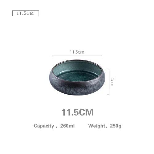 

Creative Japanese ceramic rice bowl noodles sashimi salad dessert retro artistic tableware salad ramen wood glass soup bowl