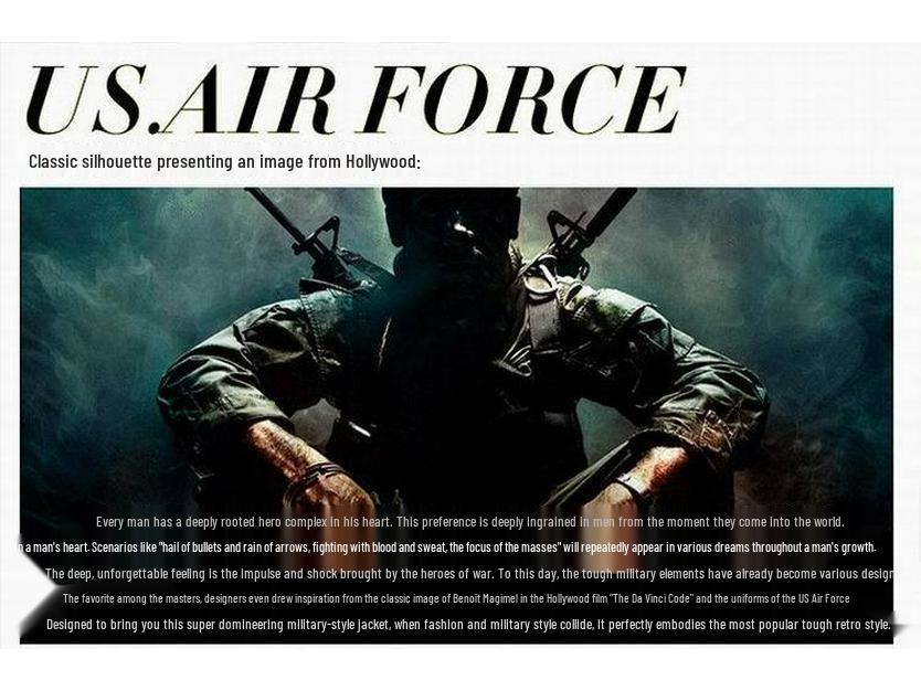 2023 Herren Militärstil Baumwolljacke für Frühling & Herbst