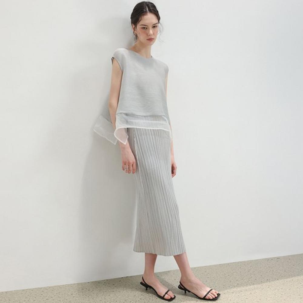 Dren Sleeveless Pleats Top Plitz Mood