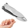 Nail Clipper Men Women Portable Stainless Steel Fingernail Toenail Clipper Cutter with PU Leather Sheath