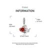 Charms Plata Cat Heart Swing Mothers Day Gift Copper Plated For Charms Copper Plated Original Bracelet For Jewelry Making