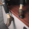 Men Shoes Men Business Casual Leather Shoes Men Fashion Breathable Shoes British Casual Lace Up Single Leather Shoes