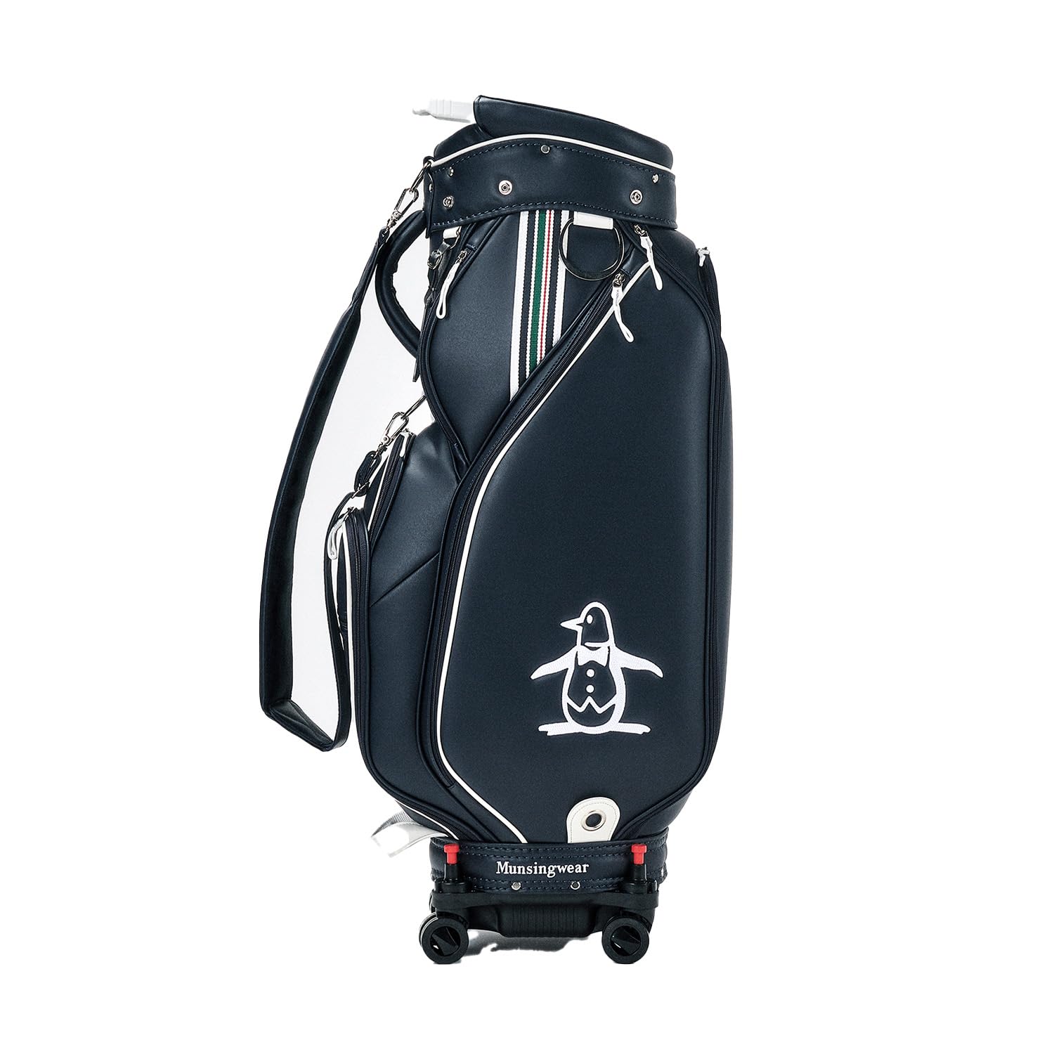 

MUNSINGWEAR Caddy Bag Caster Type 4 Wheel Handle Storage Sporty Golf MG4FCB04U
