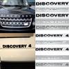 Round Font Letter Emblem Badge Car Styling accessories for DISCOVERY 4 Hood Rear Trunk Logo Sticker chrome silver Black grey