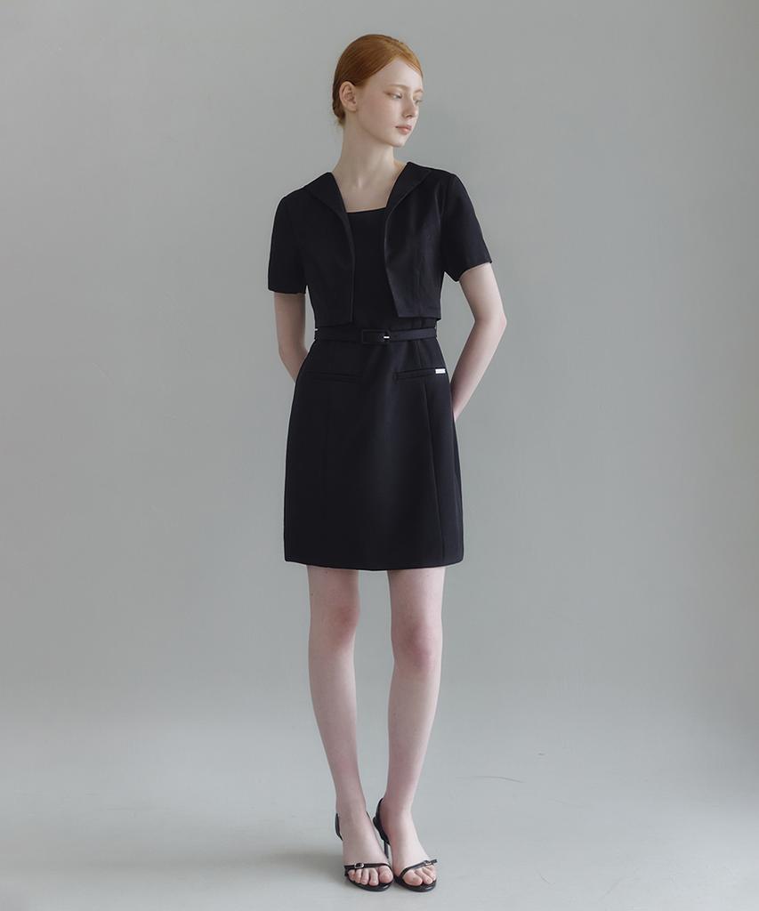 Micene Senevi Crop Jacket Mini Dress