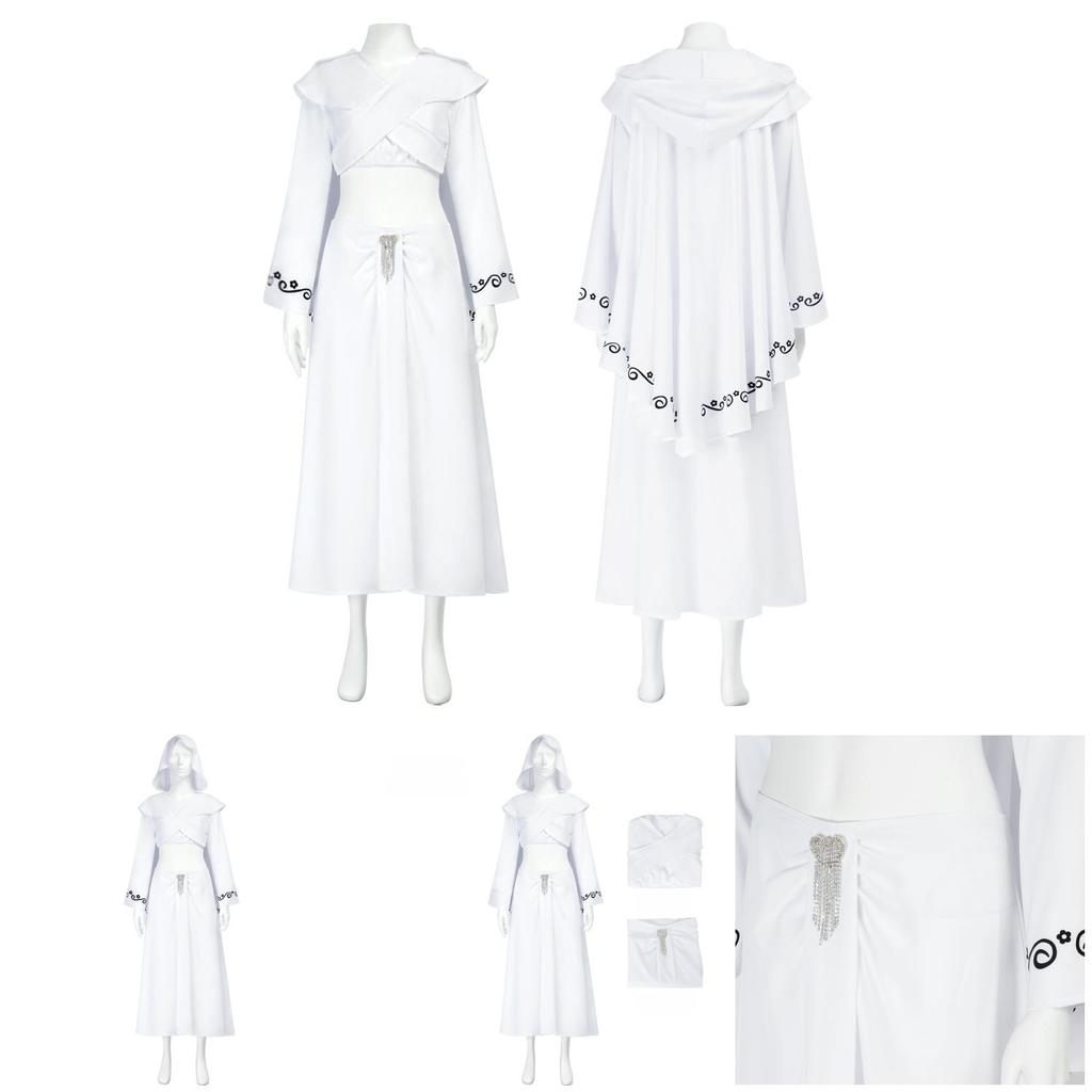 Star Wars Amida Queen Padme Cosplay Suit With Spandex Polyester For Anime And Parties