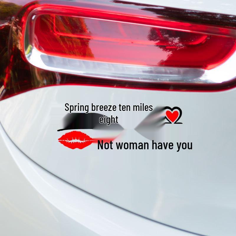 Creative Personality Reflective Car Door & Rear Window Sticker: 'A Wise Man Speaks Little'