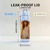 1PC Lady Wheat Field Back View Portrait 750ml Color Plastic Sports Water Bottle Leakproof Flip Straw Lid Suitable for Sports Office Home Use