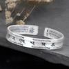 Engraved Cuff Bracelet Vintage Silver-Tone Alloy Wrist Bangle with Open Slip-On Design for Everyday Outfits and Casual Simple Gifting