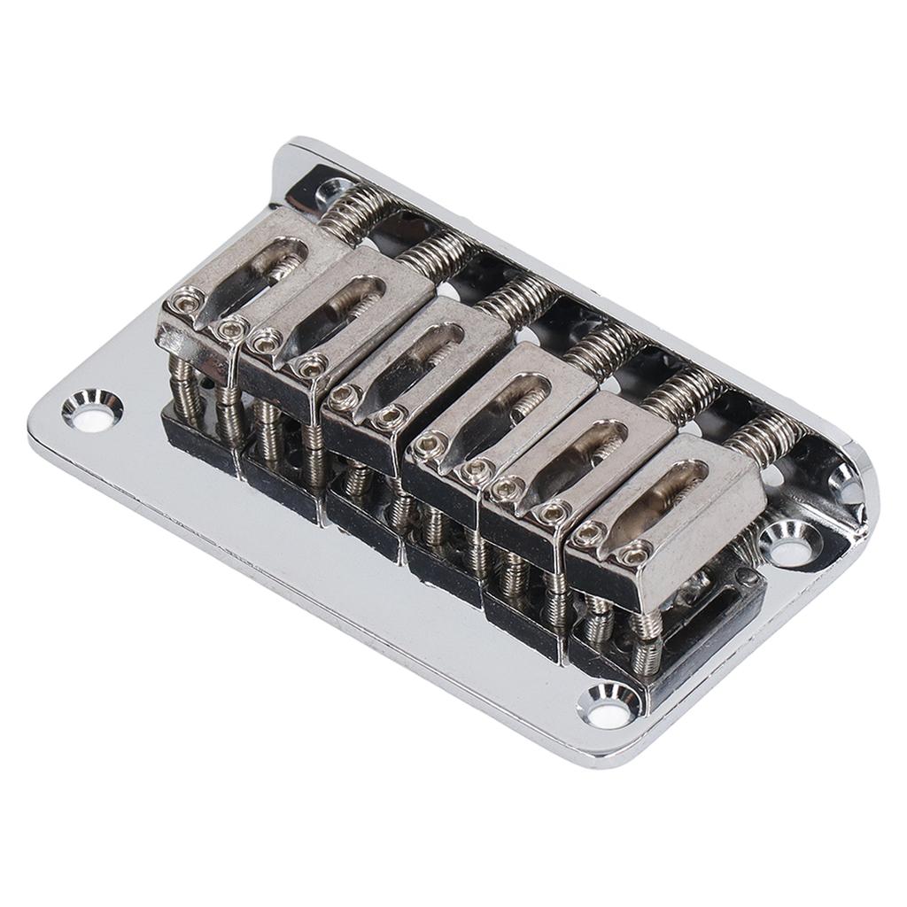 Elektrisk Gitar Bro 6 Strenger 78mm Topplading Sinklegering Halestykke Instrumenttilbehør Sølv