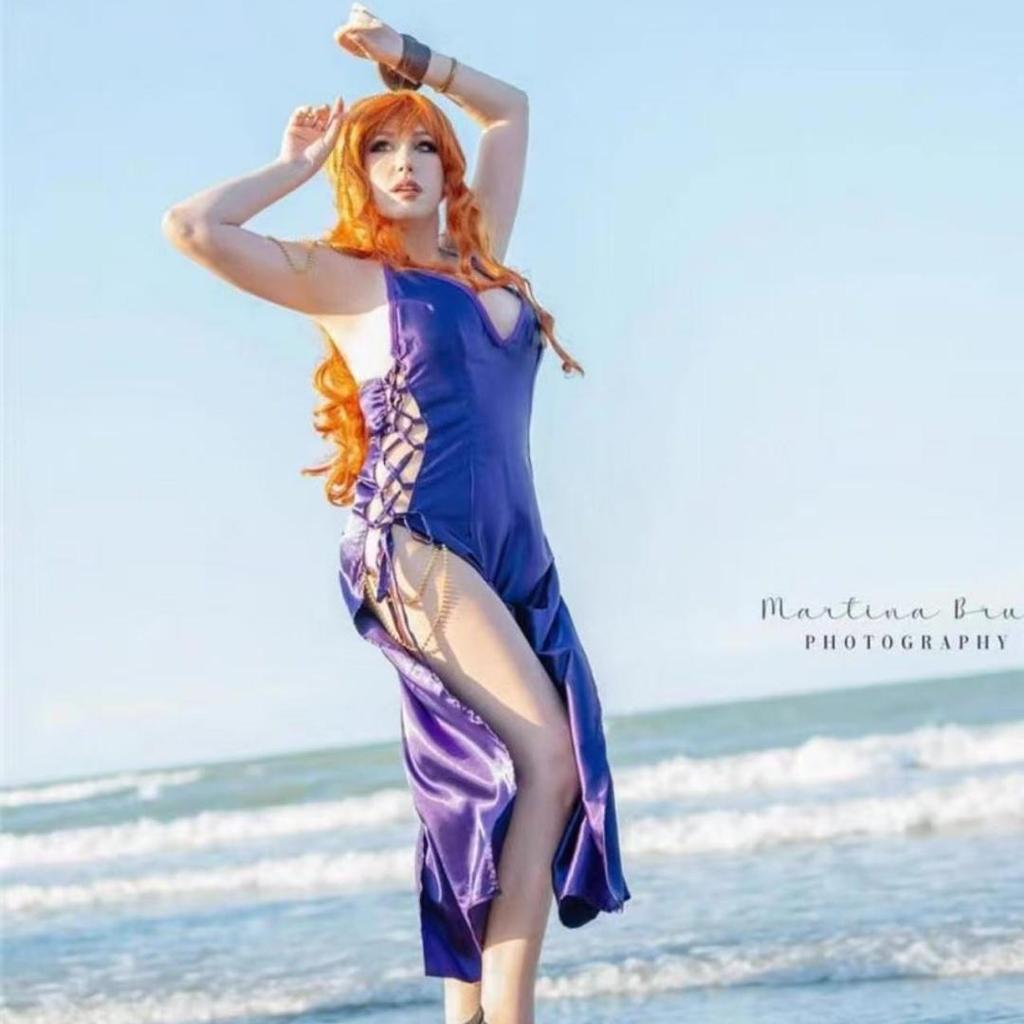 Ensemble complet de olympiques de cosplay Nami pour femmes et filles, haut et jupe, tenues de ceinture, fête d'Halloween et de c