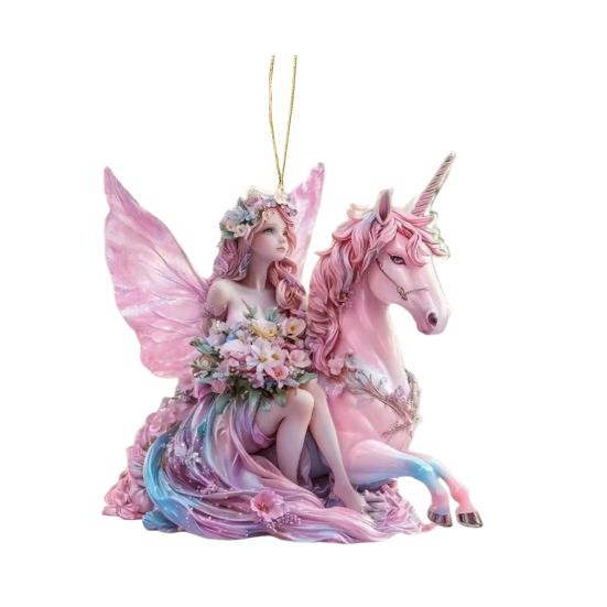 Horse Pendant 2D Acrylic Realistic Horse Decoration Christmas Ornament with Hanging Loop Equestrian Lovers Holiday Decor