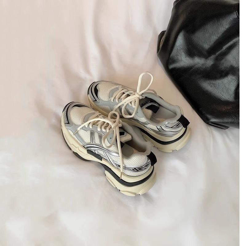 

Grape Mom Studiolee thick-soled lace-up casual heightening sports super fire dad shoes women s 2025 spring and autumn models 35