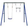 Swing Set with Swing Seat and Trapezoid Bar