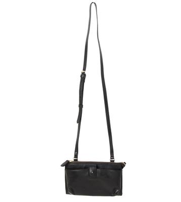 ZUCCHERO Bolso Pequeño de Hombro Auténtico 30087 para Mujer, Cruzado, Piel, Ligero, Negro,