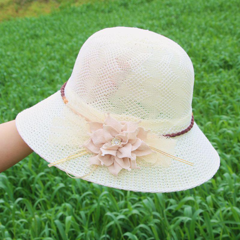 Women's Summer Sun Protection Straw Hat with Face Covering - Breathable Korean Style Beach Hat