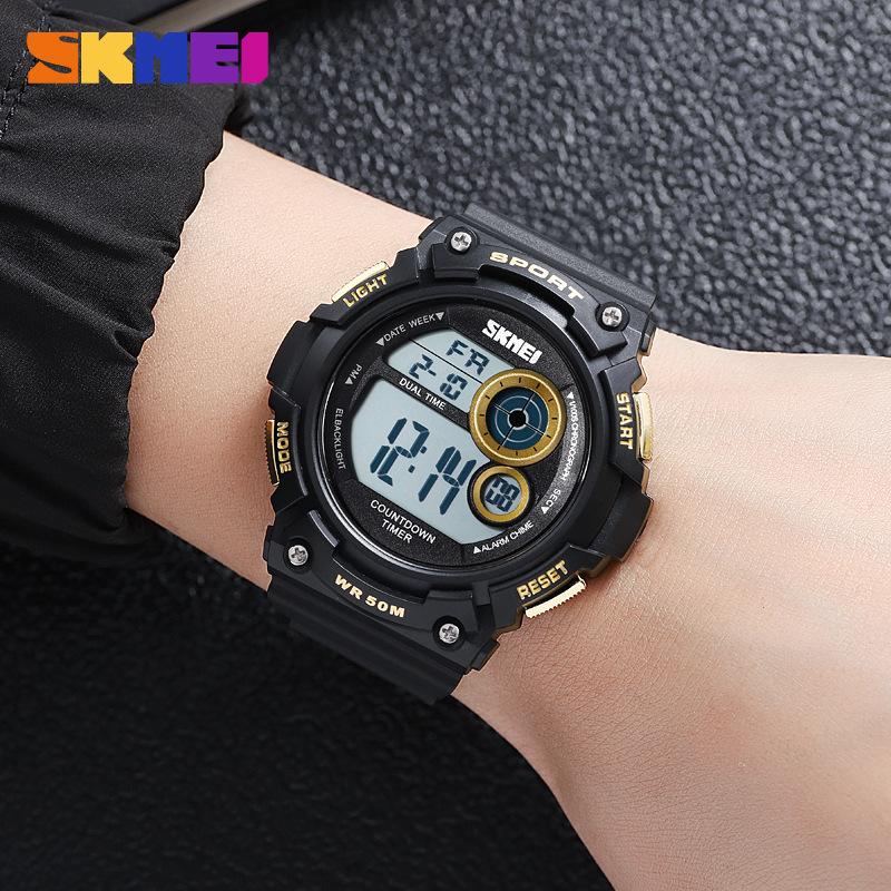 Children's electronic watch Teen student multi-functional waterproof electronic watch Outdoor luminous sports watch