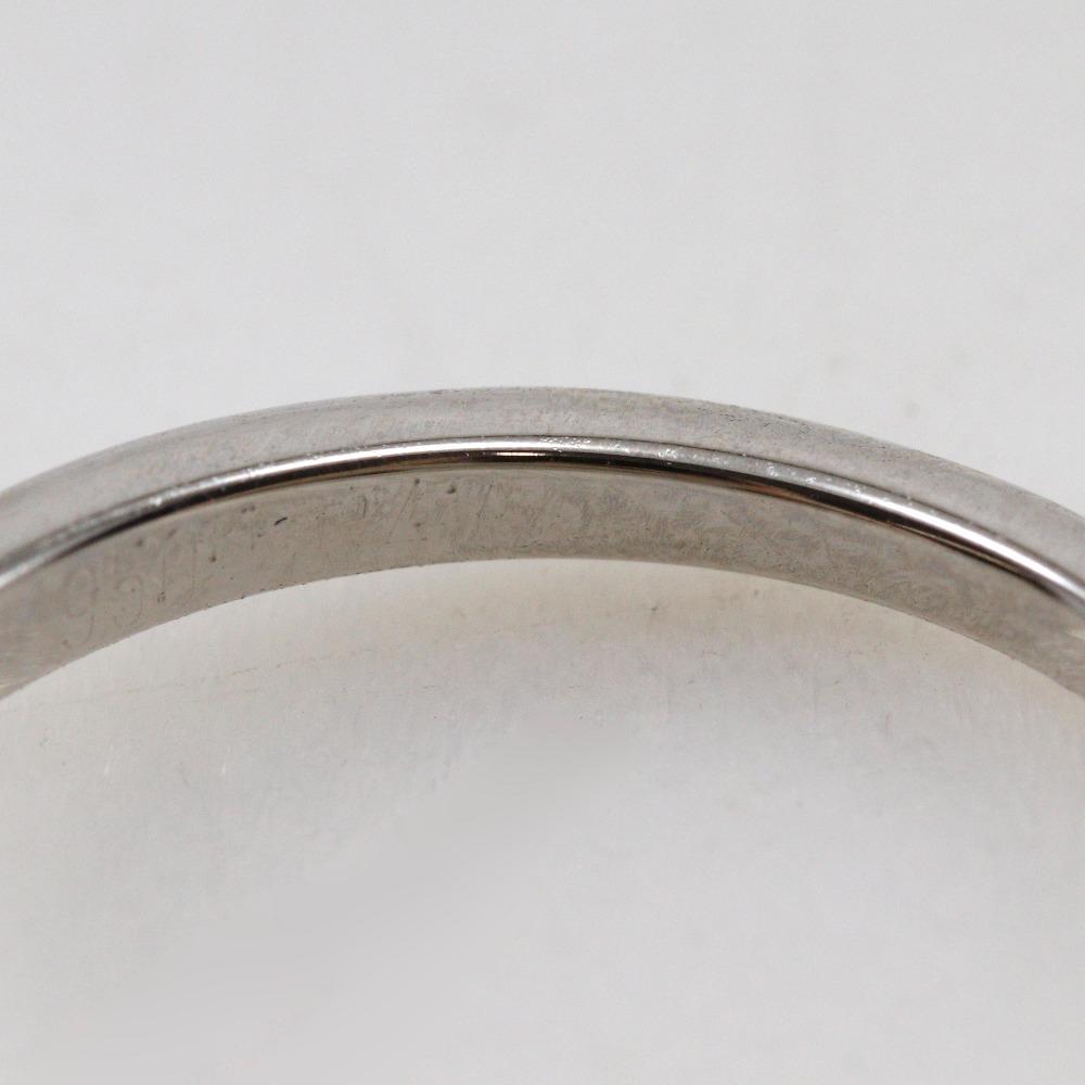 CARTIER Solitaire 1895 Ring Pt950Platinum/diamond #4.1(US Size) 2.1g Women Used