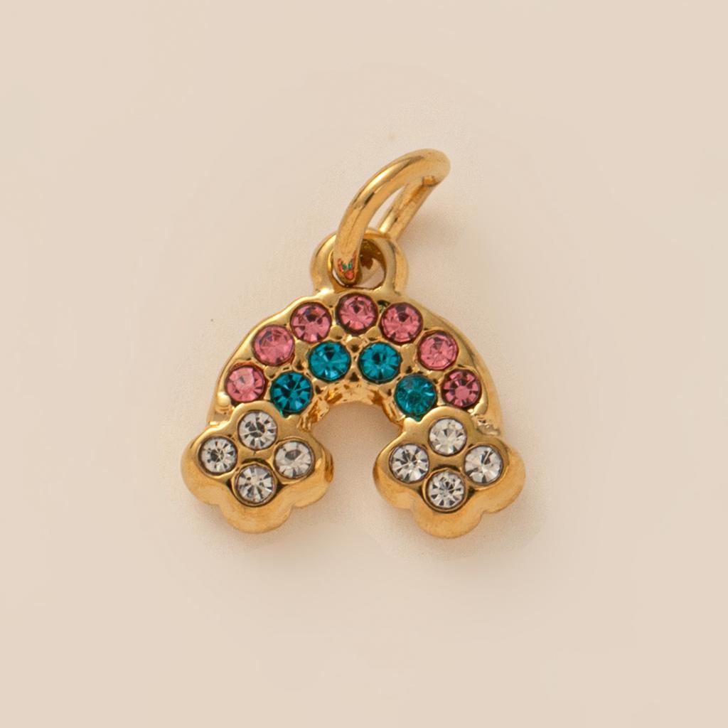 Wind Necklace Pendant Creative Fashion Rainbow Stars Love Moon Key Scorpion Plane Gold Bracelet